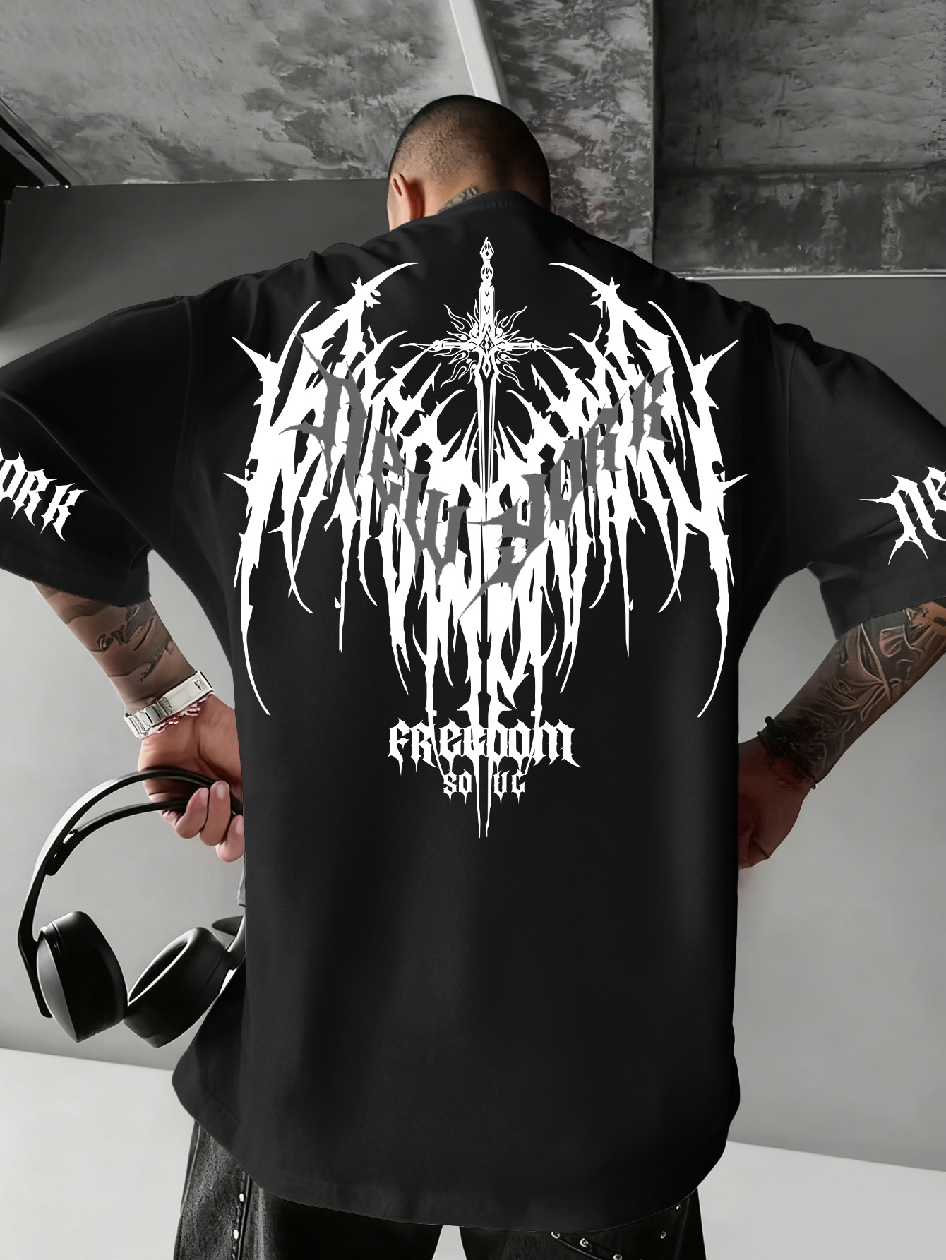 York Men'S Fashion - T-shirt à manches courtes Hip Hop