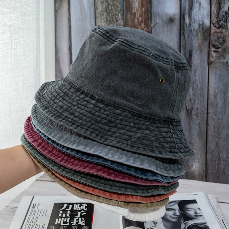 Mens Fashion Bucket Hat - Nouveau unisexe seau chapeau mode lavé