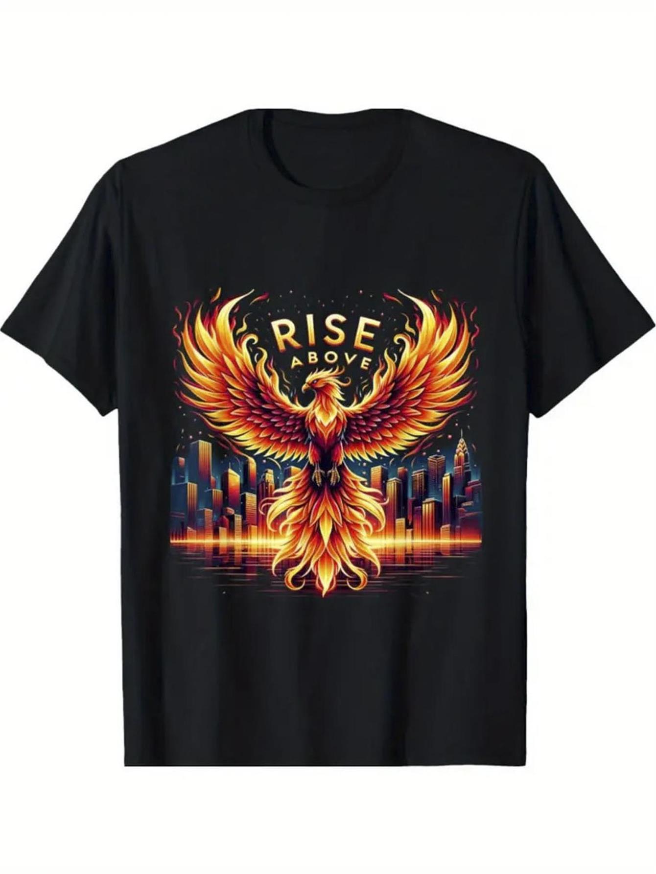 York Men'S Fashion - T-shirt pour homme à motif Flamme