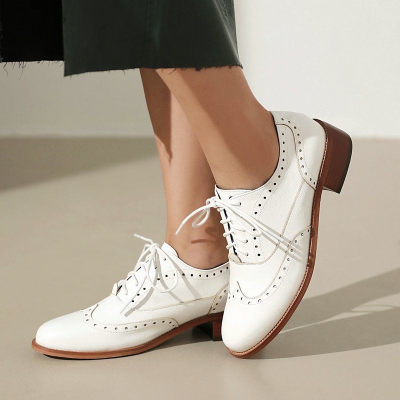 Oxford Shoes Brogue - Chaussures Oxford Brogue pour femmes, à