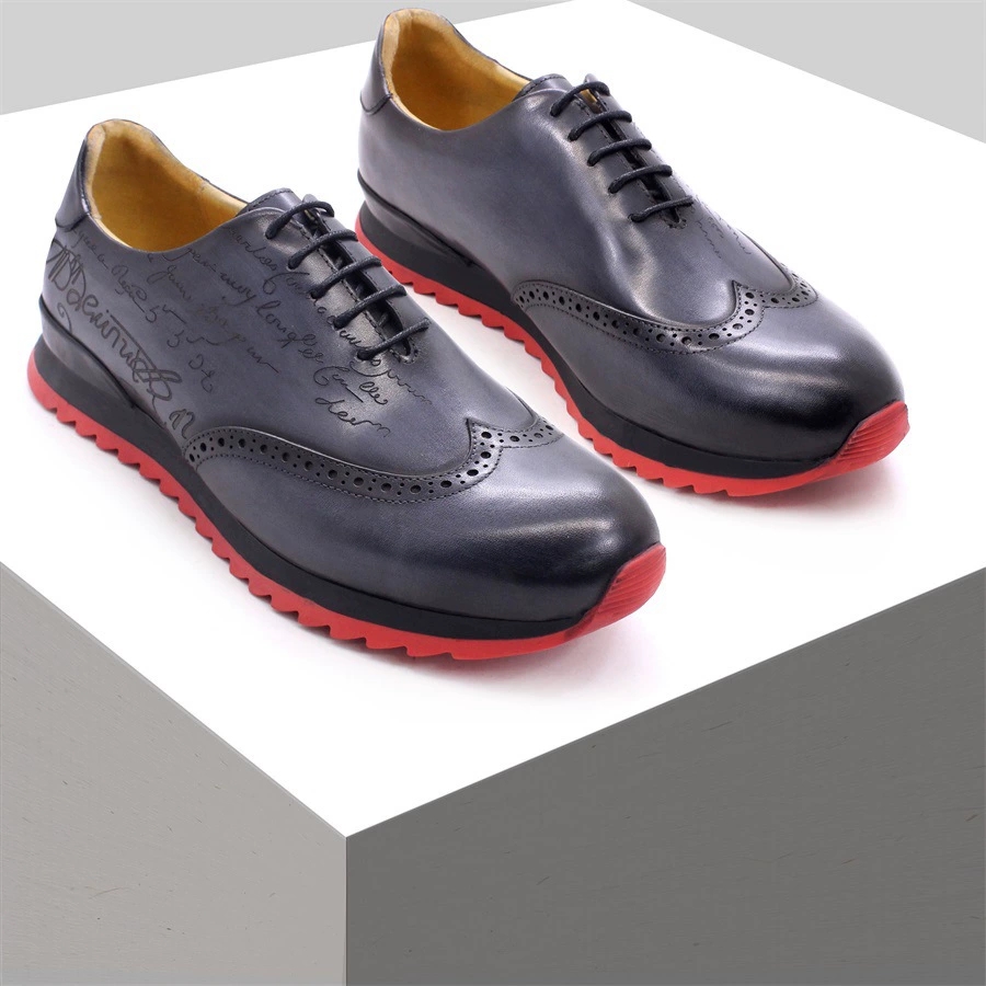 Oxford Shoes Brogue - Baskets Oxford de luxe en cuir
