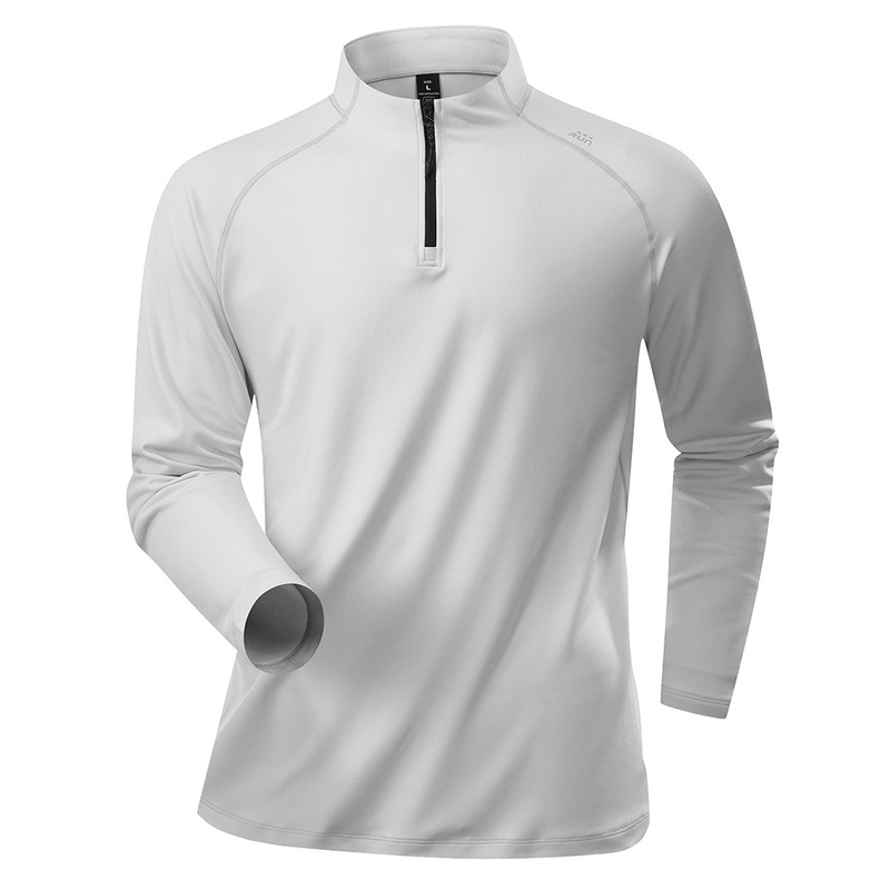 Mens Fashion Quarter Zip - QICHE T-shirt de sport pour homme,