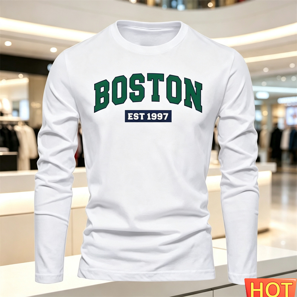 Quality Men'S Fashion - T-shirt à manches longues pour hommes,