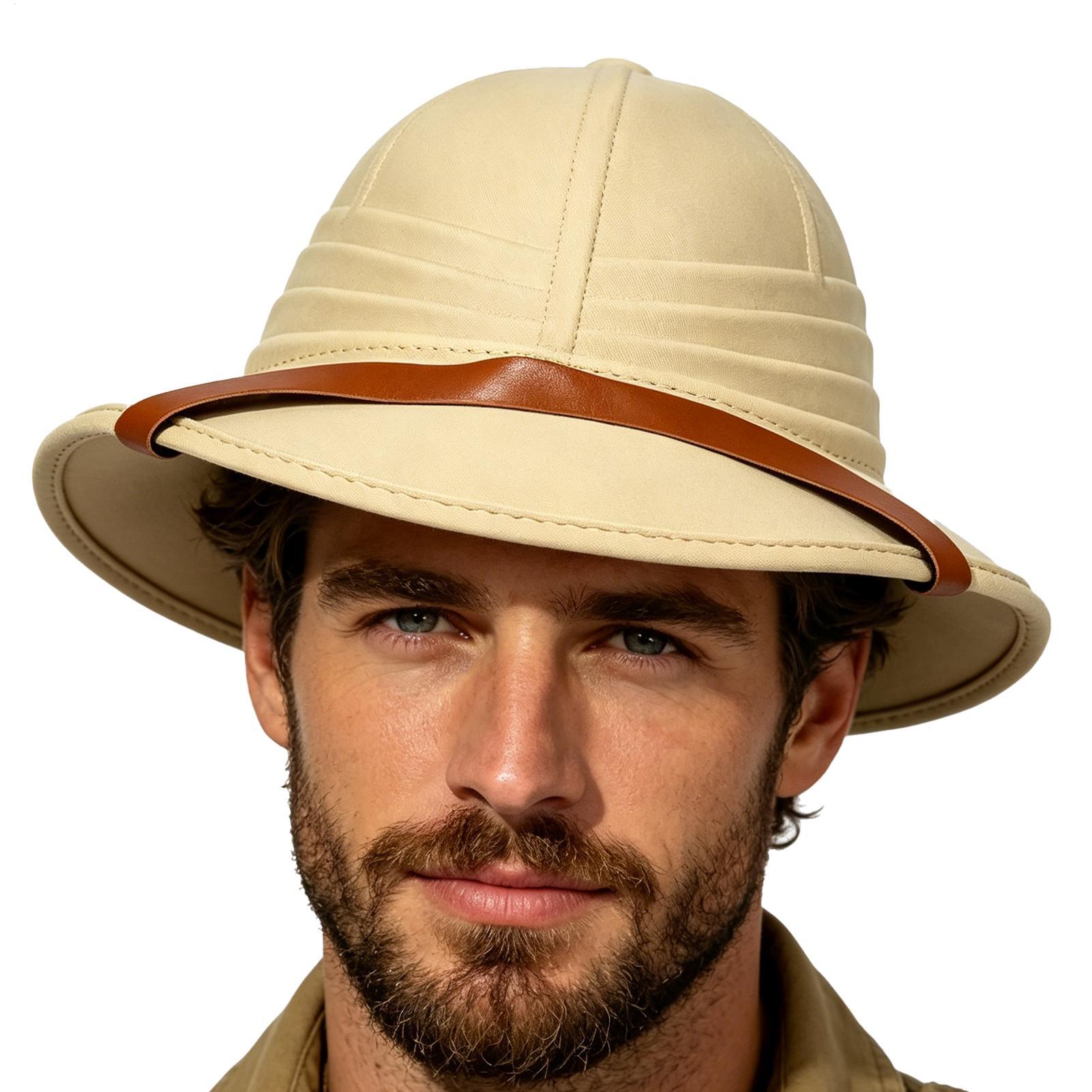 Mens Fashion Bucket Hat - 1pc Chapeau de paille unisexe pour