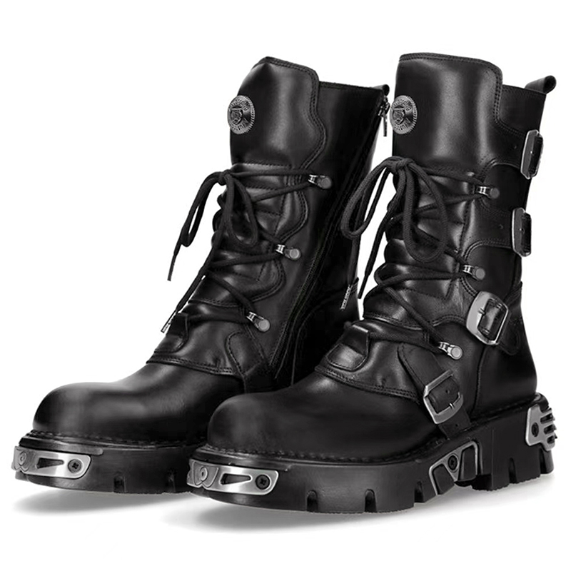 Men'S Fashion Footwear - Hommes de luxe mode punk gothique
