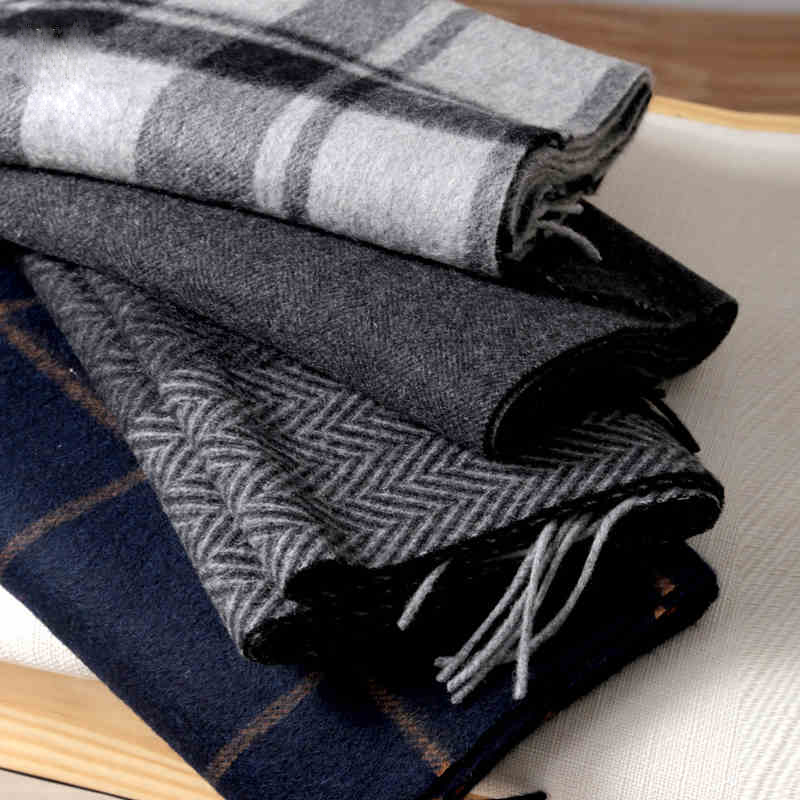 Men Scarf Wool - Pashmina écharpe hommes hiver bande solide