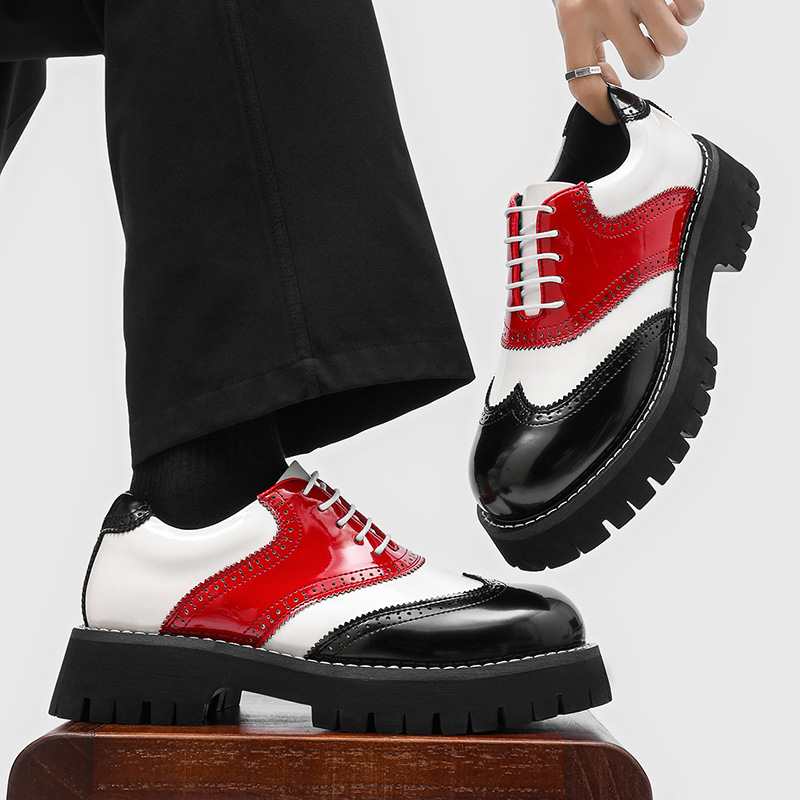 Chaussures plateforme hip hop  - Oxford Shoes Brogue avis et prix