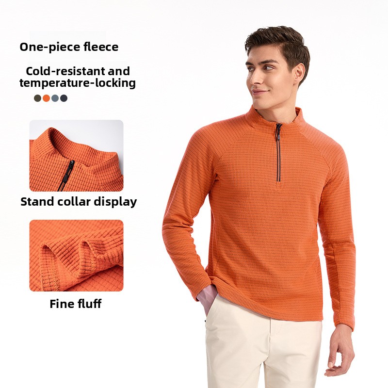 QICHE T-shirt à manches longue - Mens Fashion Quarter Zip avis et prix