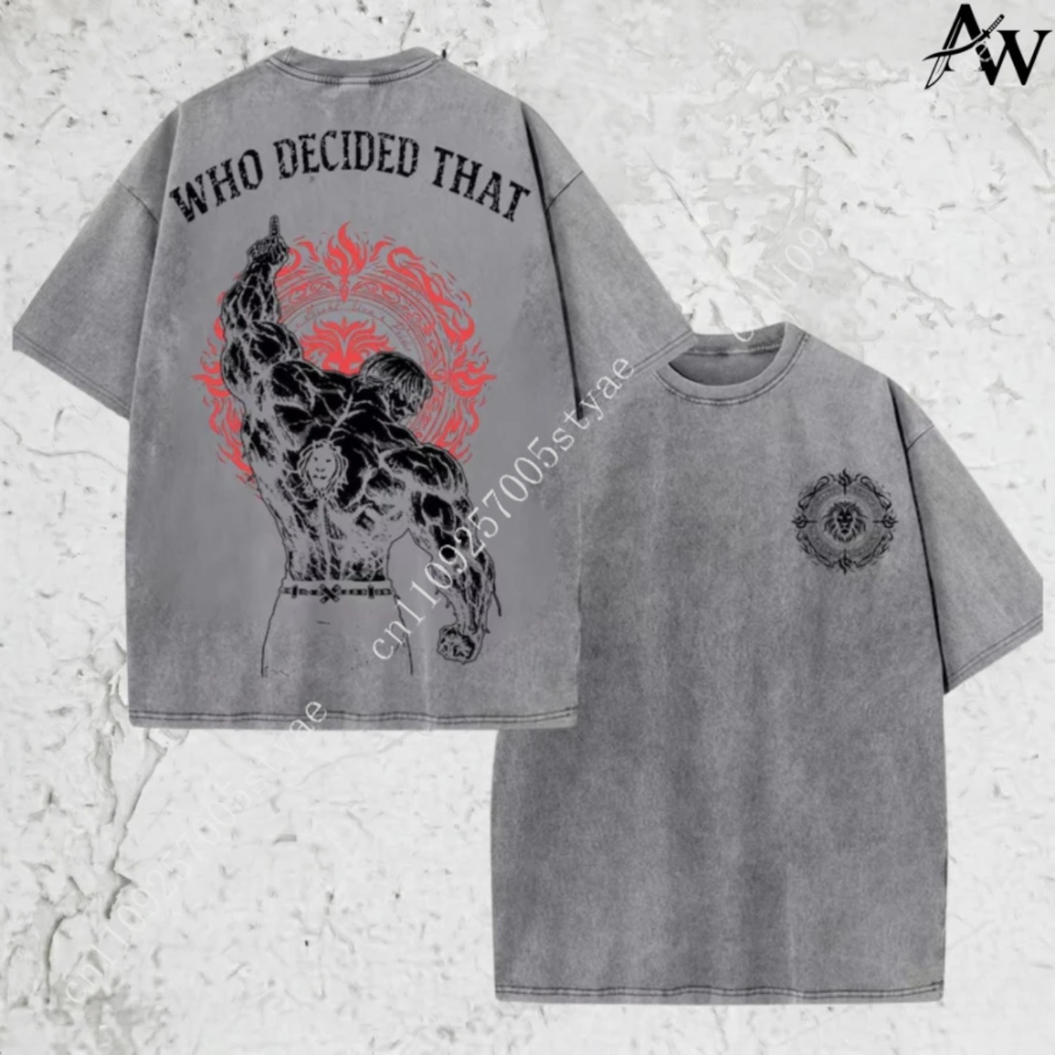 T-shirt vintage délavé, T-shir - Graphic Tee Oversized avis et prix