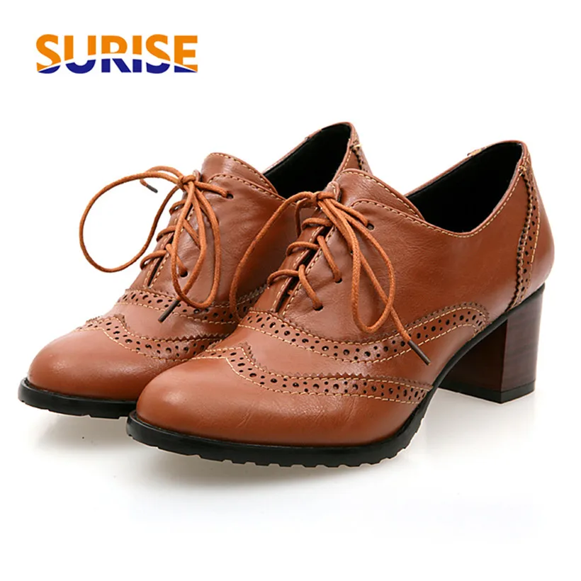 Escarpins britanniques à talon - Oxford Shoes Brogue avis et prix
