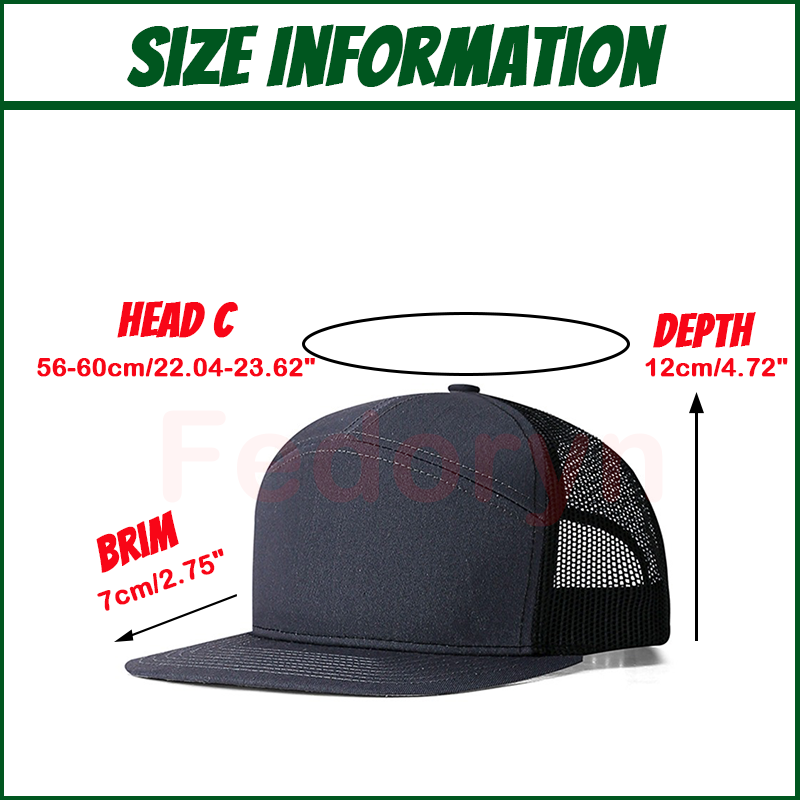 Fedoryn Logo brodé personnalis - Trucker Hat Cap avis et prix