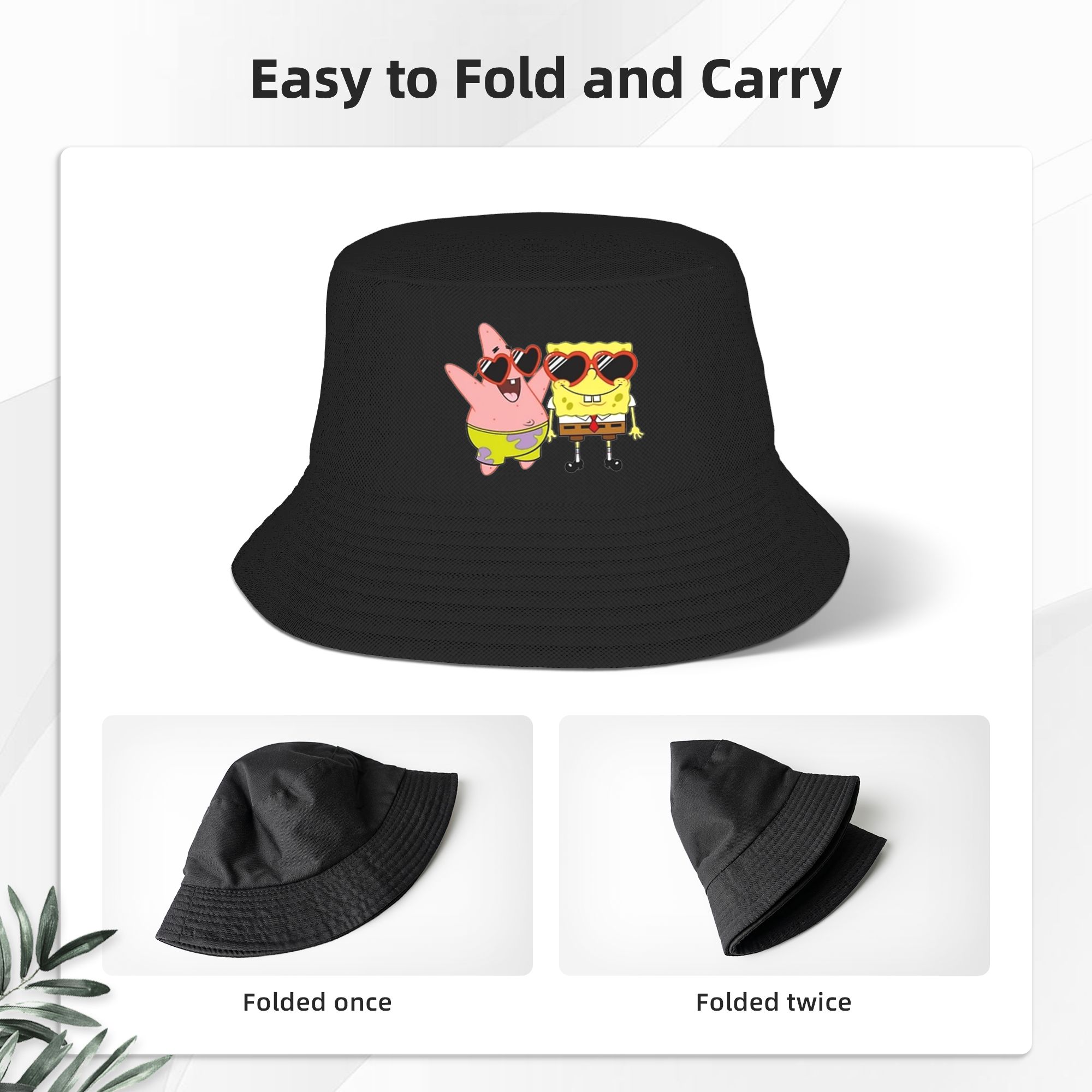 Chapeau Bob de Bob l'éponge, s - Mens Fashion Bucket Hat avis et prix