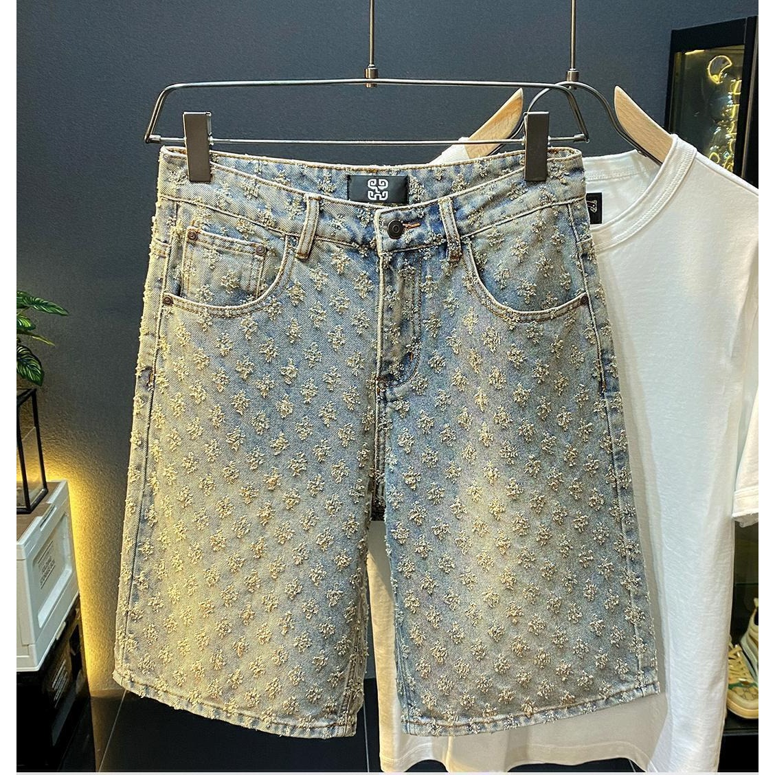 Shorts en jean décontractés po - Jeans Pants Fashion Men avis et prix