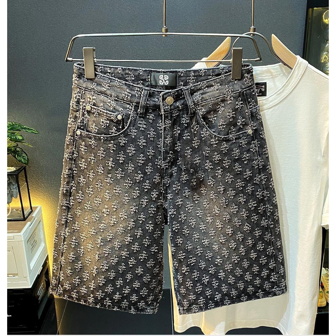 Shorts en jean décontractés po - Jeans Pants Fashion Men avis et prix