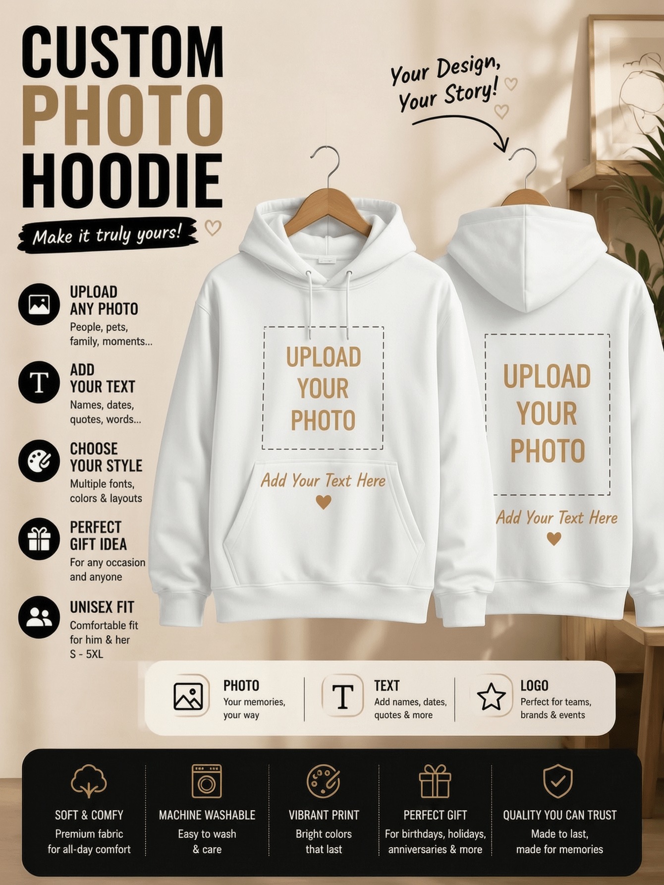 Sweat-shirts à capuche personn - Graphic Tee Oversized avis et prix