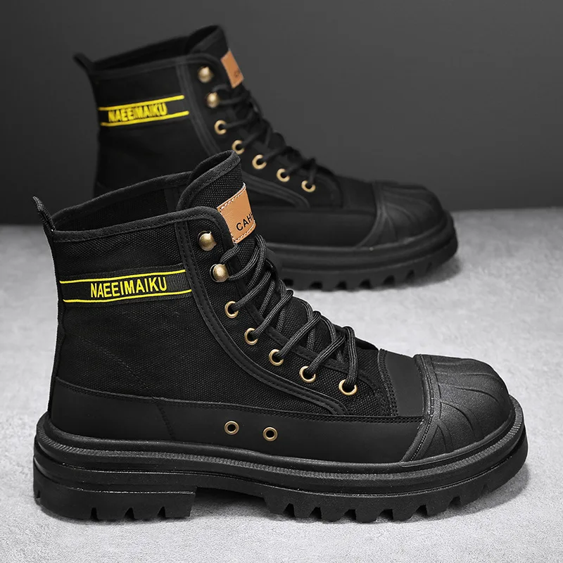 Hommes toile bottes mode haut  - Men'S Fashion Footwear avis et prix