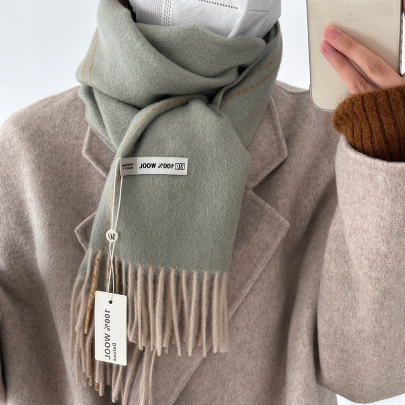 Élégant bonne qualité 100% lai - Men Scarf Wool avis et prix