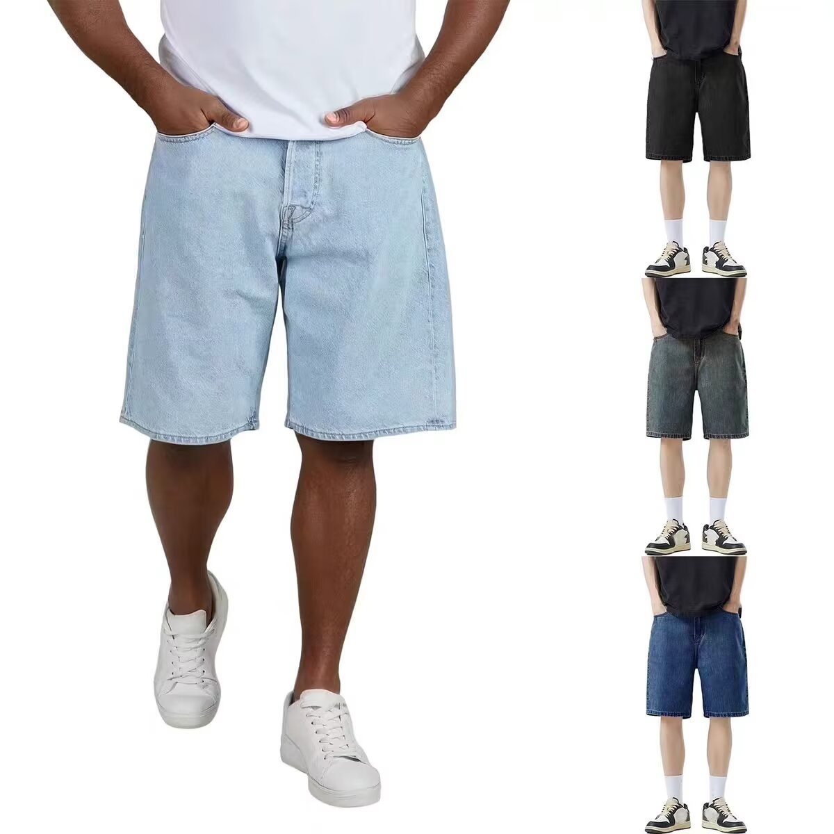 Nouveau short en jean vintage  - Jeans Pants Fashion Men avis et prix