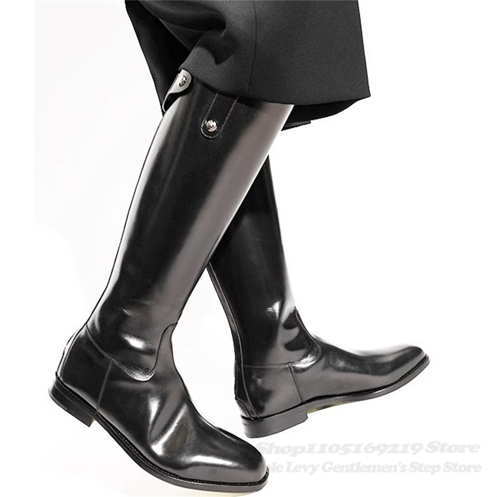 Bottes de chevalier en cuir vé - Mens Fashion Autumn 2025 avis et prix