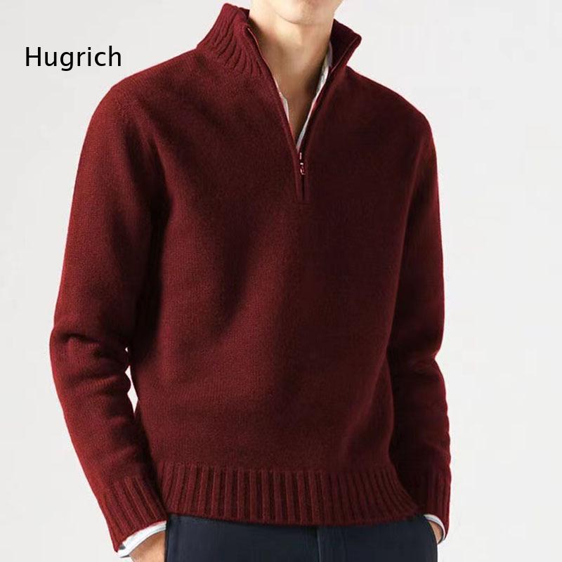 Pull en maille à col montant e - Mens Fashion Quarter Zip avis et prix