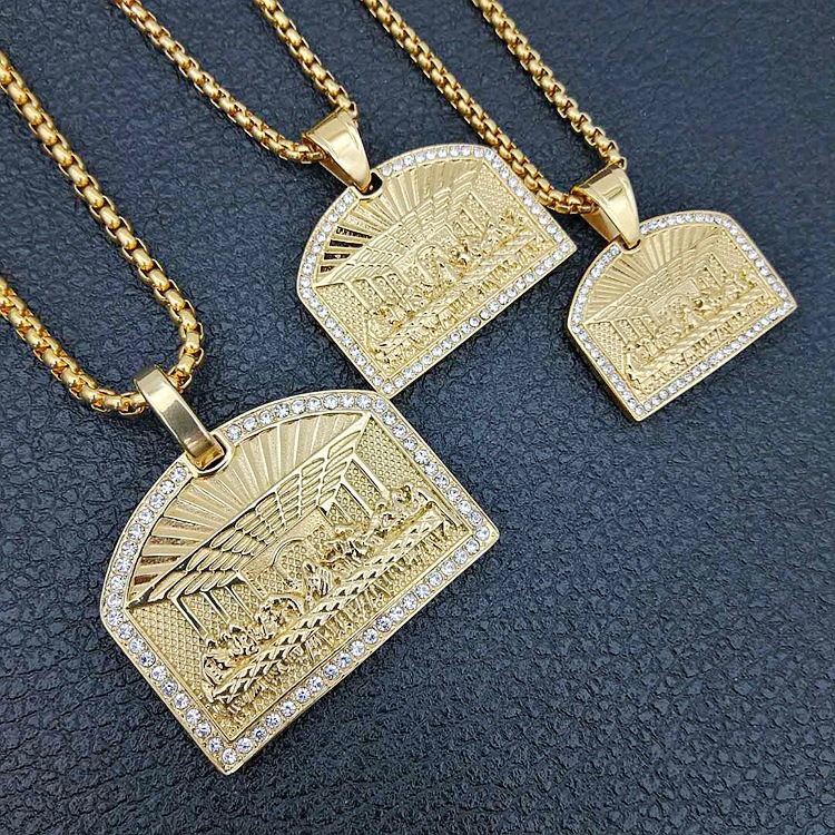 Collier Pendentif Hip Hop 