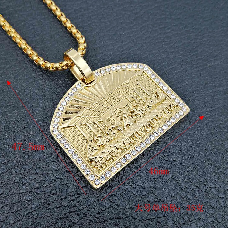 Collier Pendentif Hip Hop 
