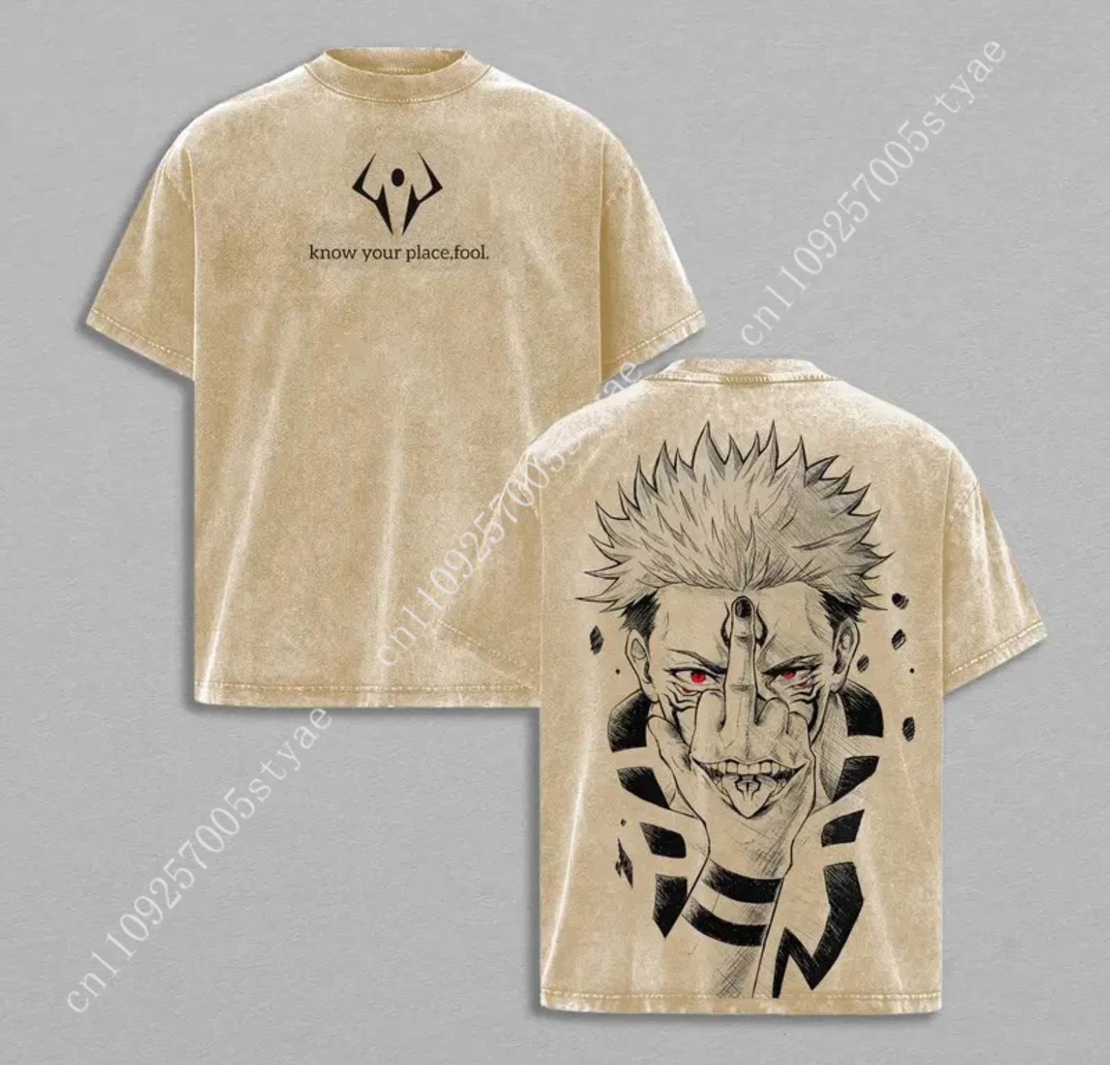 T-shirt graphique Anime Ryomen - Graphic Tee Oversized avis et prix