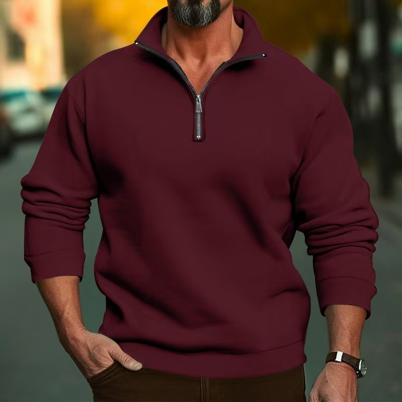 Sweat-shirt à demi-zip pour ho - Mens Fashion Quarter Zip avis et prix
