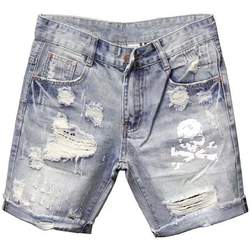 Été hommes usé perle trou mend - Jeans Pants Fashion Men avis et prix