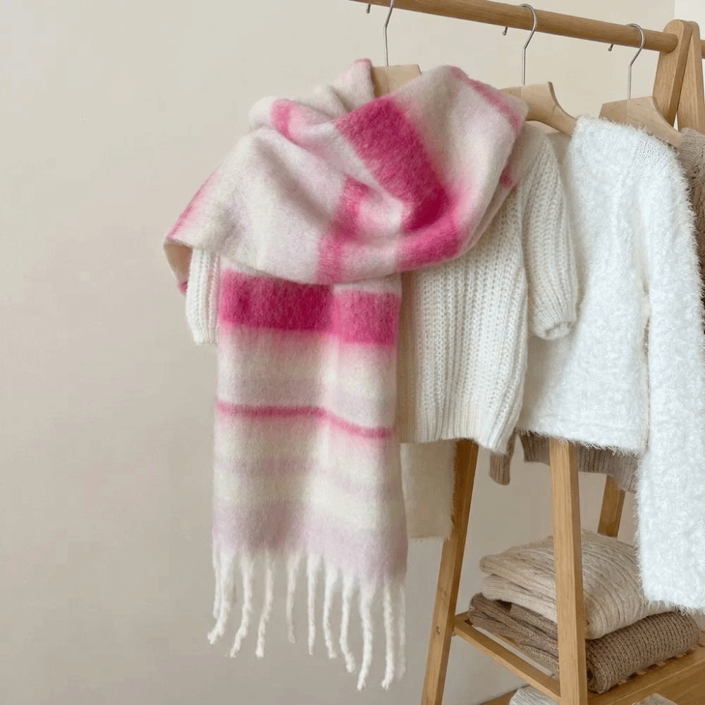 Écharpe élégante en laine moha - Men Scarf Wool avis et prix
