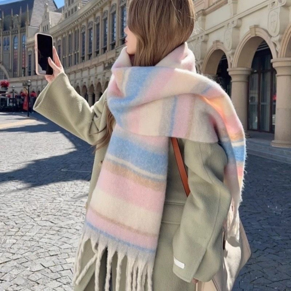 Écharpe élégante en laine moha - Men Scarf Wool avis et prix