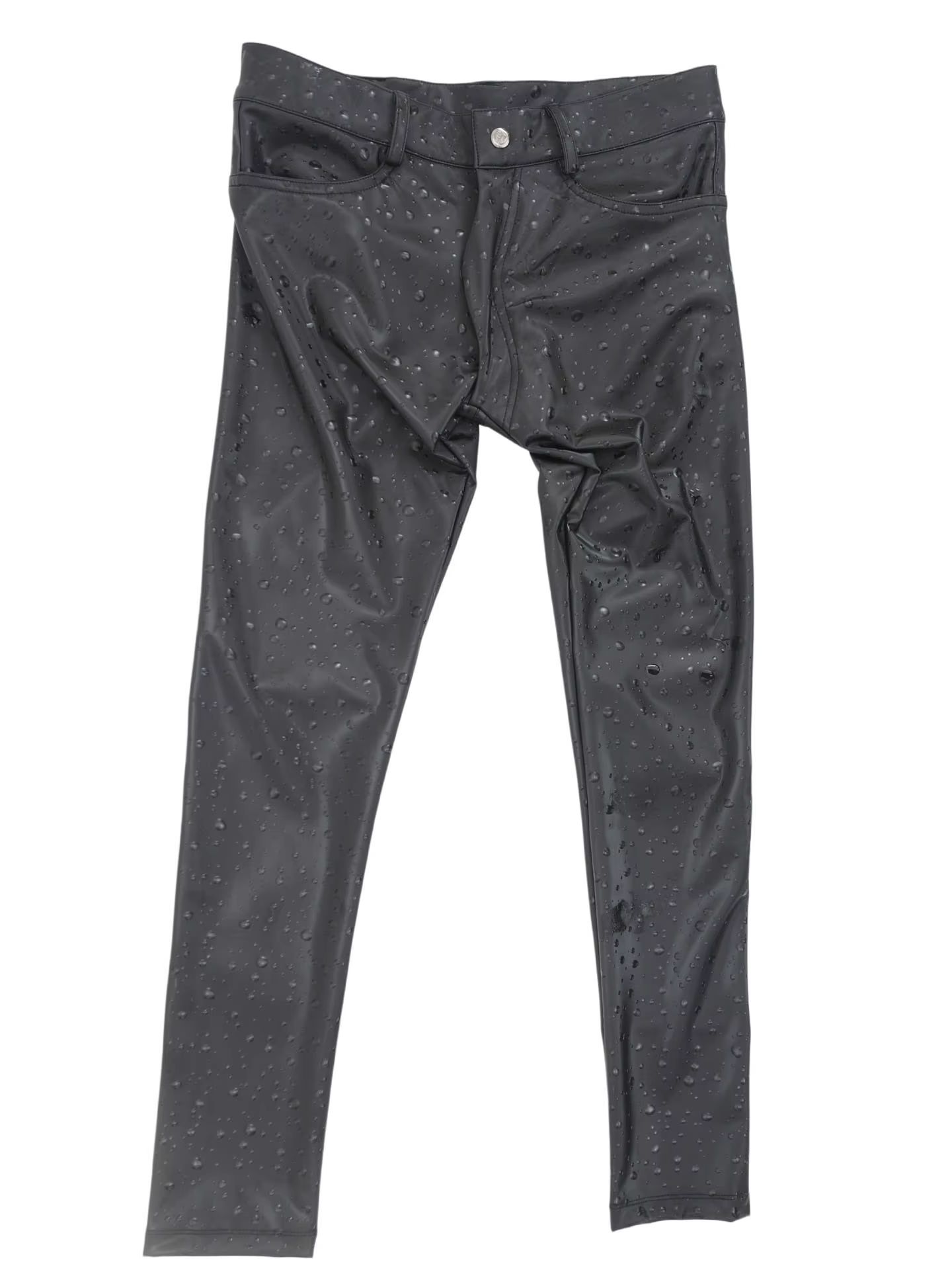 Pantalon en jean en similicuir - Jeans Pants Fashion Men avis et prix
