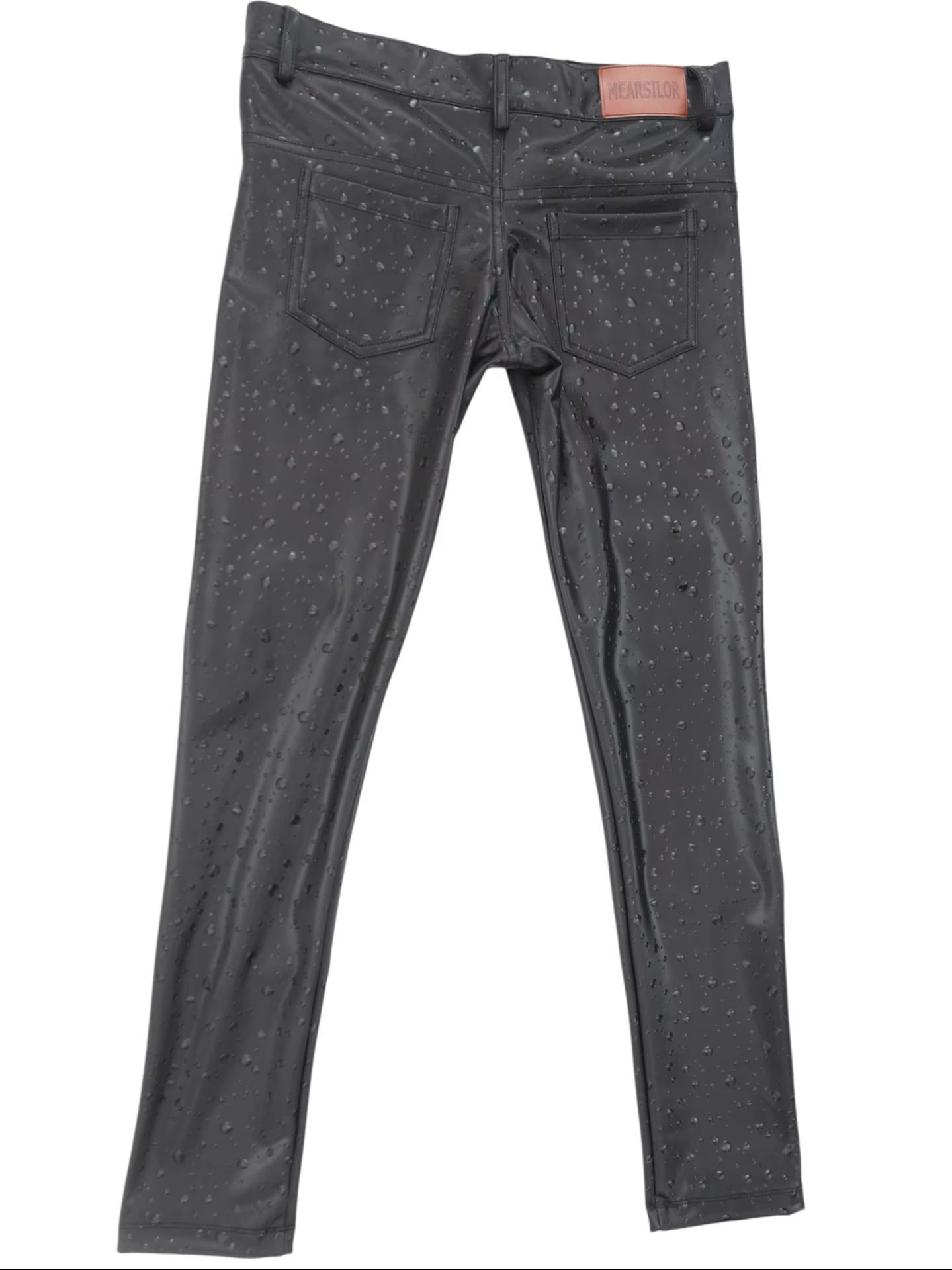 Pantalon en jean en similicuir - Jeans Pants Fashion Men avis et prix
